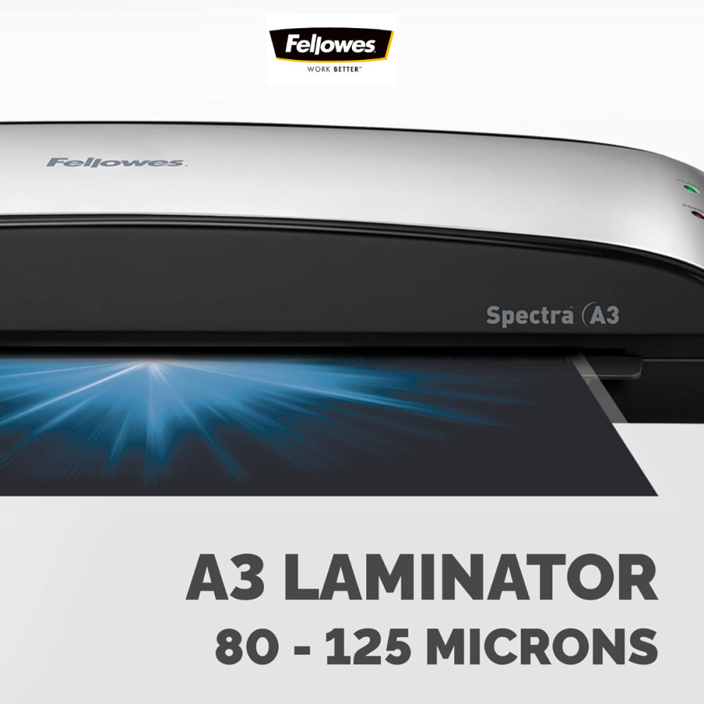 Laminator A3 Fellowes Spectra cu functie de eliberare, auto-stingere si kit start pentru documente, postere si proiecte creative [2]