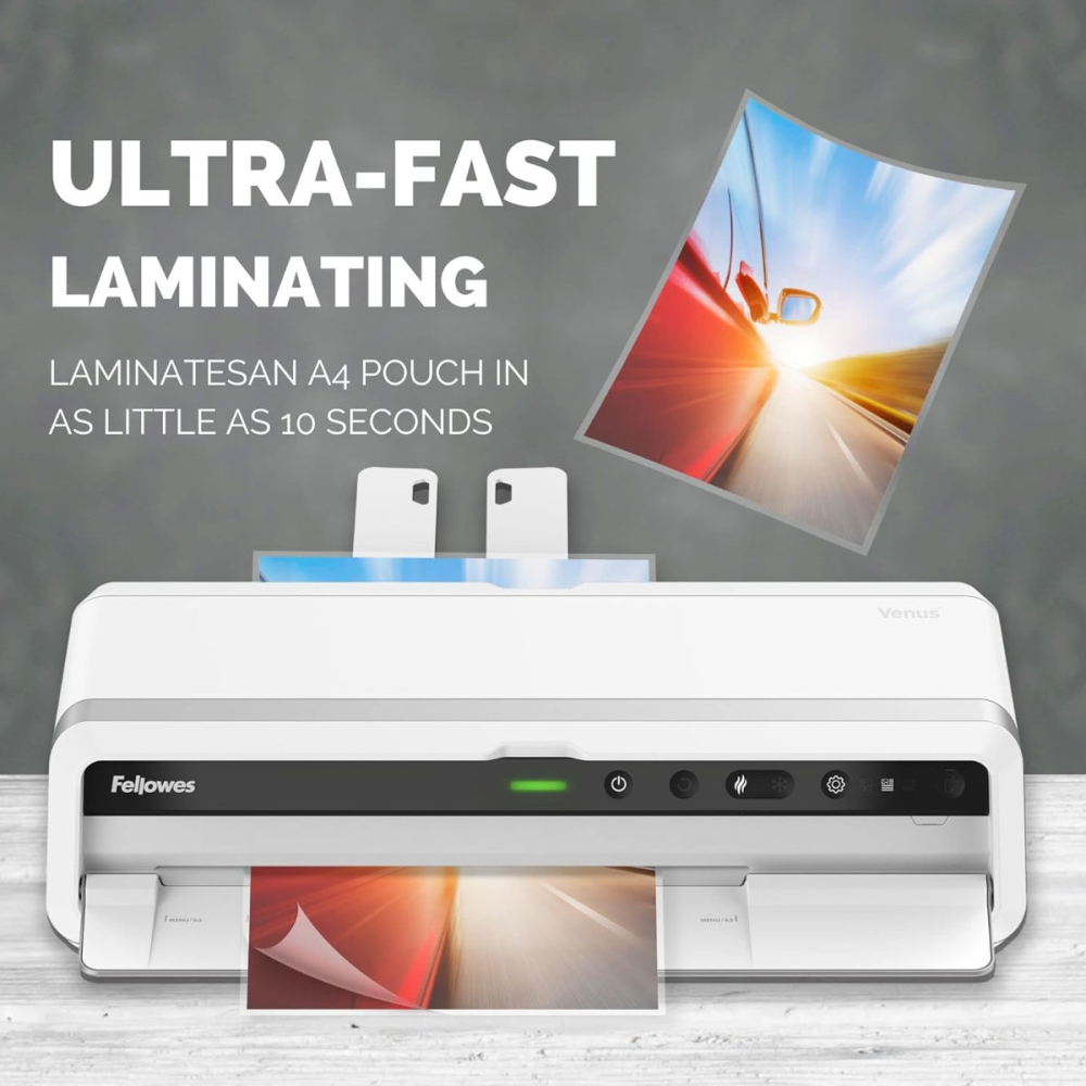 Laminator A3 Fellowes Venus LX 6 role cu InstaHeat, mod revers si Clean Alert pentru documente profesionale si laminare ultra-rapida [3]