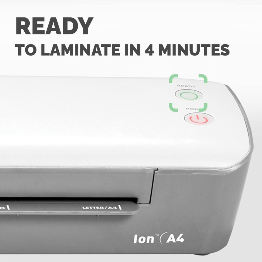 Laminator A4 Fellowes Ion cu functie de eliberare si oprire automata pentru documente, fotografii si proiecte creative [4]