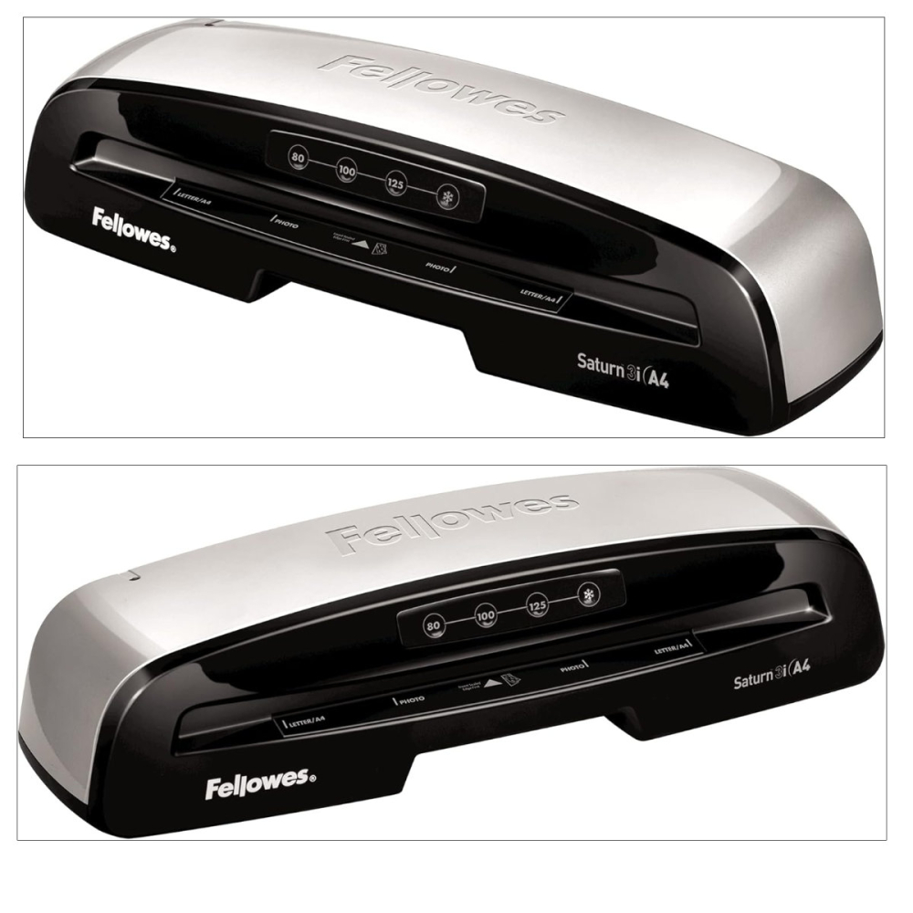 Laminator A4 Fellowes Saturn 3i cu functie de eliberare, auto-stingere si kit start pentru documente, fotografii si proiecte creative [3]