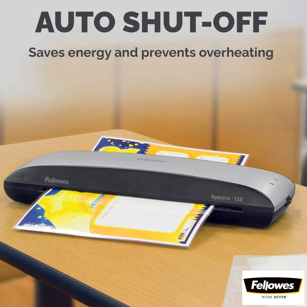 Laminator A4 Fellowes Spectra cu functie de eliberare, auto-stingere si kit start pentru documente, fotografii si proiecte creative [3]