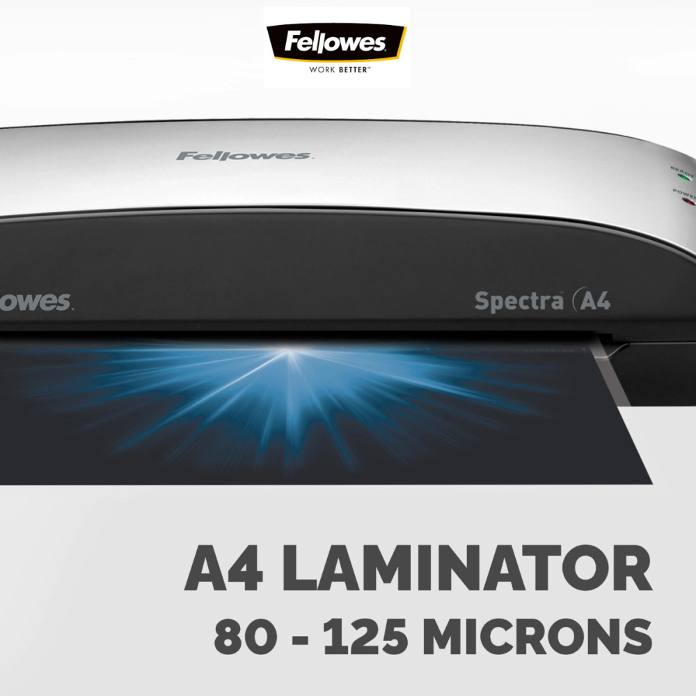 Laminator A4 Fellowes Spectra cu functie de eliberare, auto-stingere si kit start pentru documente, fotografii si proiecte creative [4]