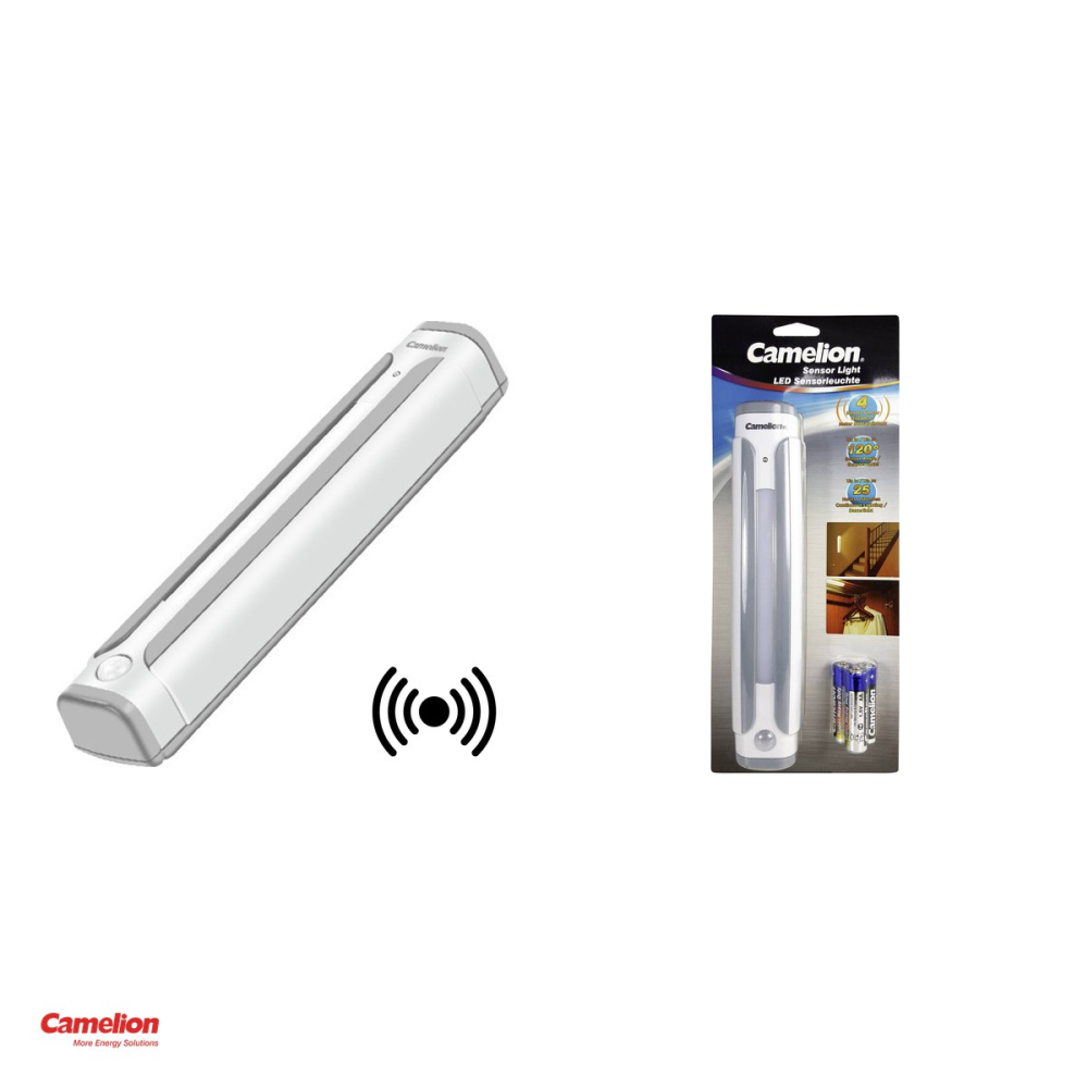 Lampa cu senzor Camelion pe baterii, include 3 baterii alcaline AA R6 [4]