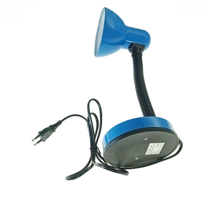 Lampa de birou cu brat flexibil, Esperanza Vega 94376, 31 cm inaltime, dulie E27, albastra [6]