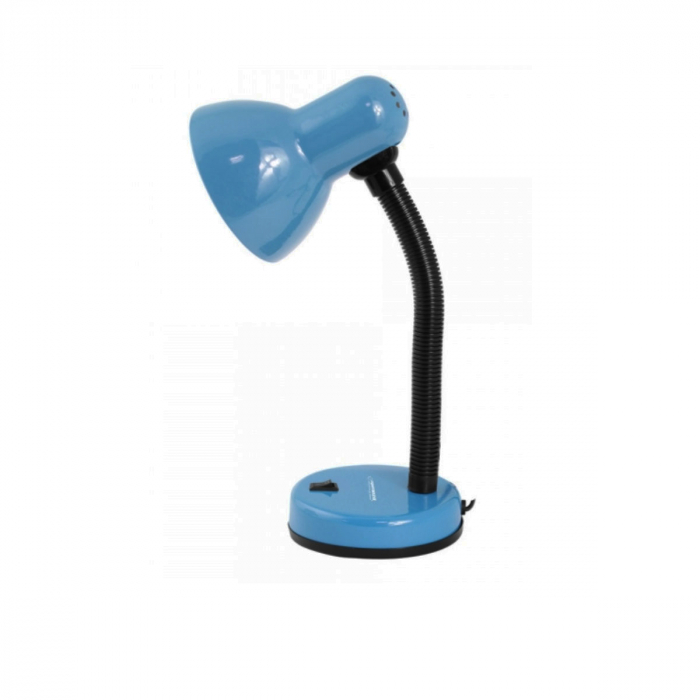 Lampa de birou cu brat flexibil, Esperanza Vega 94376, 31 cm inaltime, dulie E27, albastra [2]