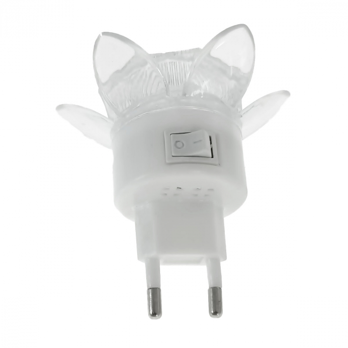 Lampa de veghe LED, design tip floare, cu intrerupator, FE-40465, iluminare multicolora [2]