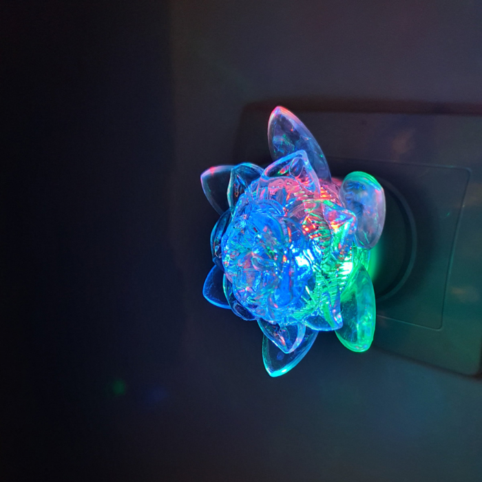 Lampa de veghe LED, design tip floare, cu intrerupator, FE-40466-FL, iluminare multicolora [3]