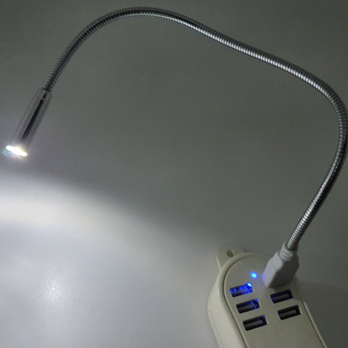 Lampa LED cu conectare USB, cablu flexibil, CMP-USBLIGHT, argintie [3]