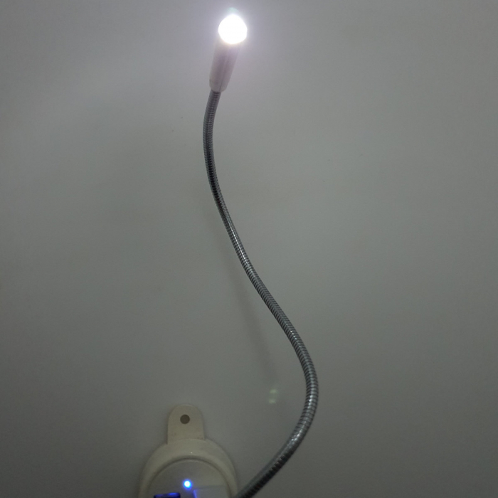 Lampa LED cu conectare USB, cablu flexibil, CMP-USBLIGHT, argintie [4]