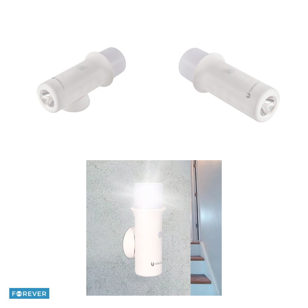 Lampa LED de dulap cu senzor de miscare, Forever Light FLC-03, lumina alba 4500K, alimentare 3xAAA, cu ventuza de prindere, alba [4]