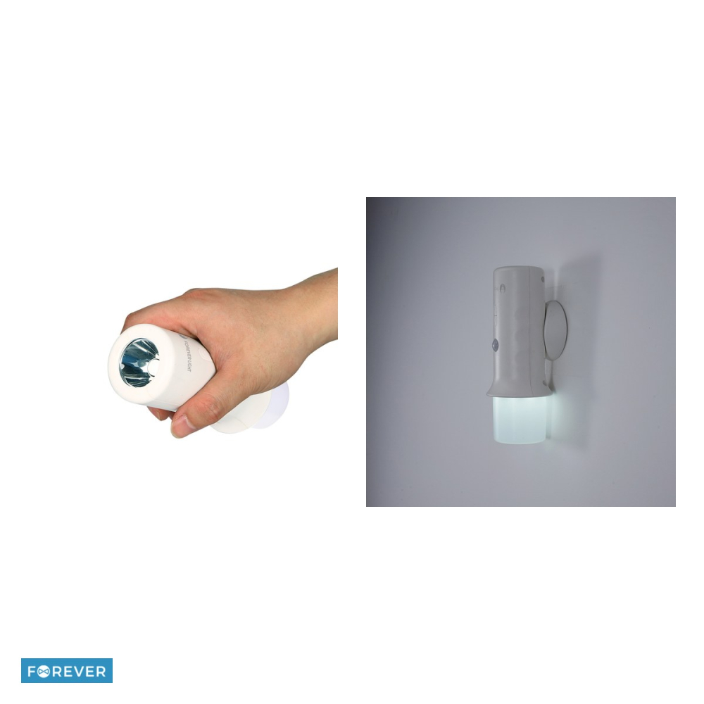 Lampa LED de dulap cu senzor de miscare, Forever Light FLC-03, lumina alba 4500K, alimentare 3xAAA, cu ventuza de prindere, alba [5]