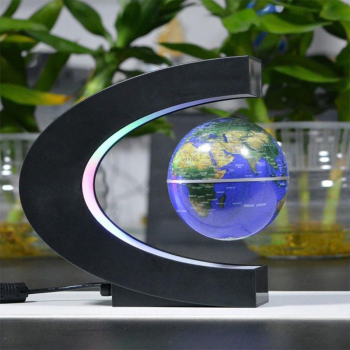 Lampa LED decorativa Glob Terra cu levitatie magnetica, diametru 85 mm, inaltime 17.5 cm [3]