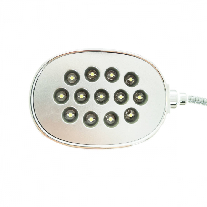 Lampa LED Esperanza EA120, brat flexibil 20 cm, conector USB Tip A, argintie cu negru [3]