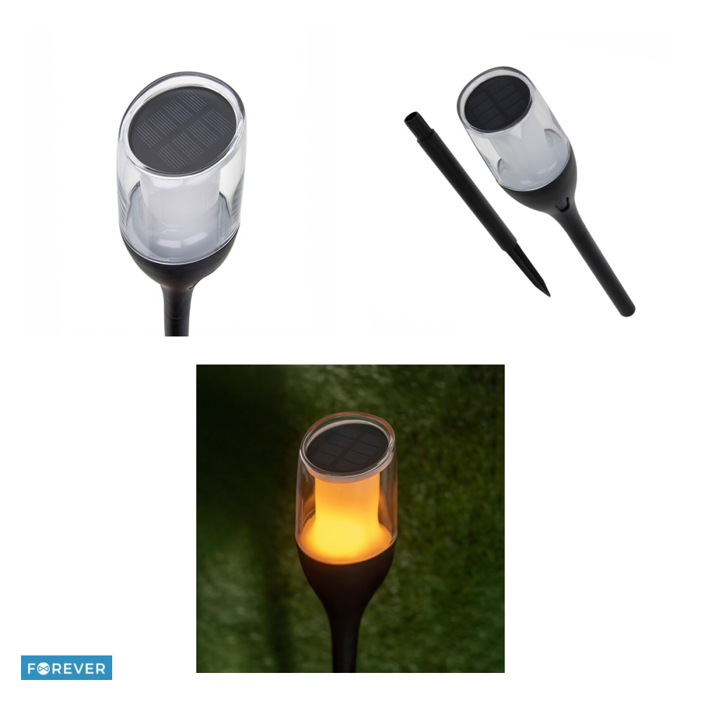 Lampa solara Forever torch LED SMD lamp Sunari FLS-230, baterie Ni-MH 1,2 V⎓ 800 mAh, 20lm, panou solar monocristalin laminat, dimensiuni 75 x 75 x 640mm, lumina calda [4]