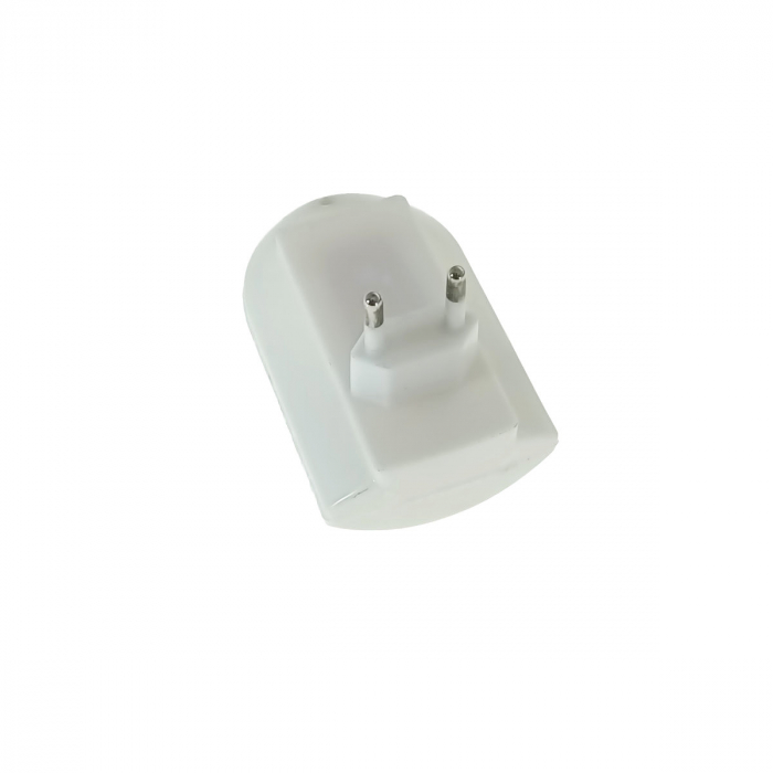 Lampa de veghe LED, cu senzor de lumina, consum 1W, alimentare priza EU, alba [5]
