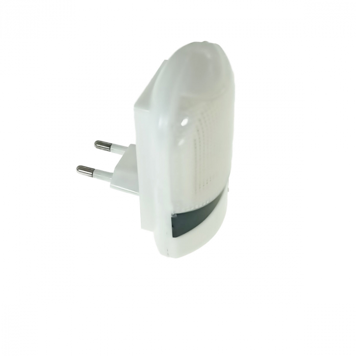 Lampa de veghe LED, cu senzor de lumina, consum 1W, alimentare priza EU, alba [2]