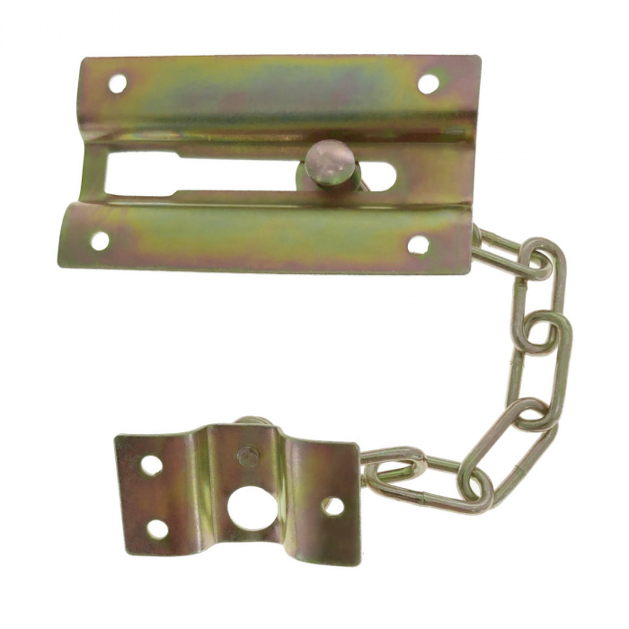 Lant de siguranta pentru usa de intrare, blocare si intredeschidere, lungime 180mm, auriu [7]