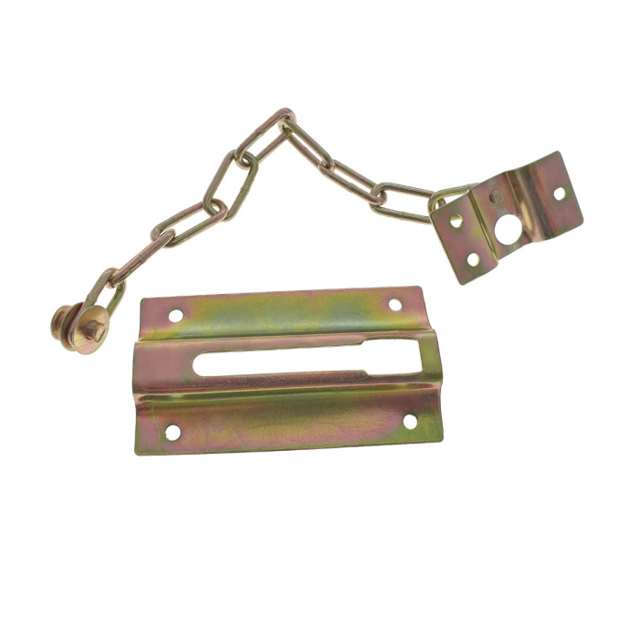 Lant de siguranta pentru usa de intrare, blocare si intredeschidere, lungime 180mm, auriu [3]
