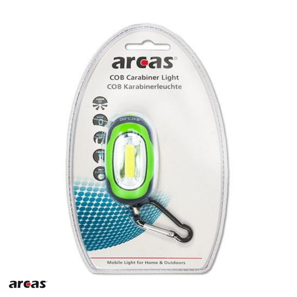 Lanterna breloc Arcas, LED, 2 baterii CR2032 incluse, diverse culori [4]
