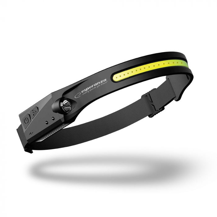 Lanterna de cap cu banda LED COB 3W si reflector XPE 1W, senzor miscare, baterie Li-Ion 120 mAh si port USB-C, ES-96089, IPX2 [4]