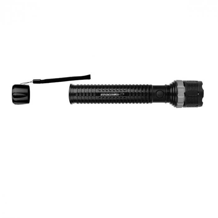 Lanterna LED 1W, 100 lumeni, lumina reglabila, 3 x R20, 30 x 5 cm, rezistenta, ES-96109, neagra [3]