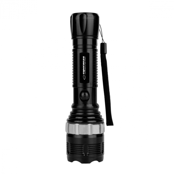 Lanterna LED 1W, 60 lumeni, lumina reglabila, 3 x AAA, 16 x 4 cm, rezistenta, ES-96106, neagra [5]