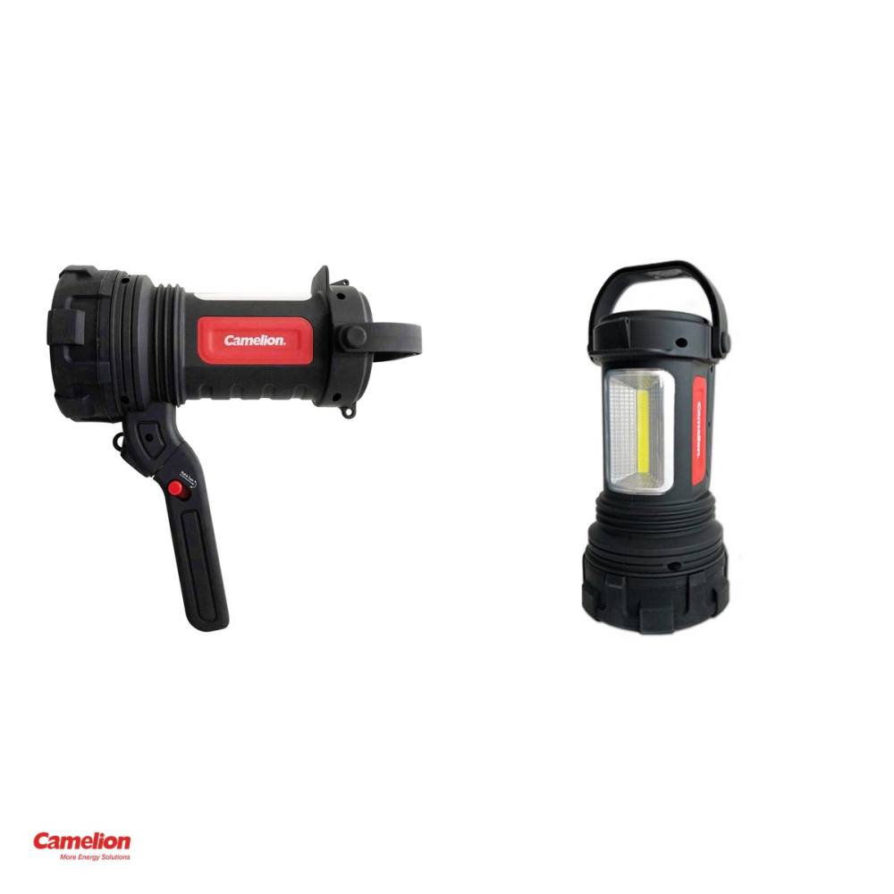 Lanterna multifunctionala 2 in 1 Camelion S32, LED 3 W si COB alb sau rosu, 5 moduri de iluminare, 3 baterii AA incluse [4]