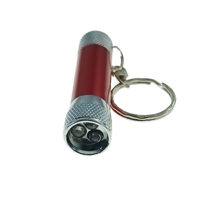 Lanterna tip breloc cu 3 led-uri, rosie [2]