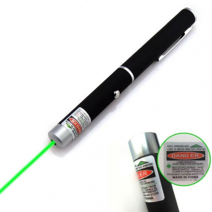 Laser pointer LPG-01,unda verde,putere 5mW,negru [2]
