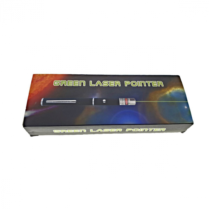 Laser pointer LPG-01,unda verde,putere 5mW,negru [6]