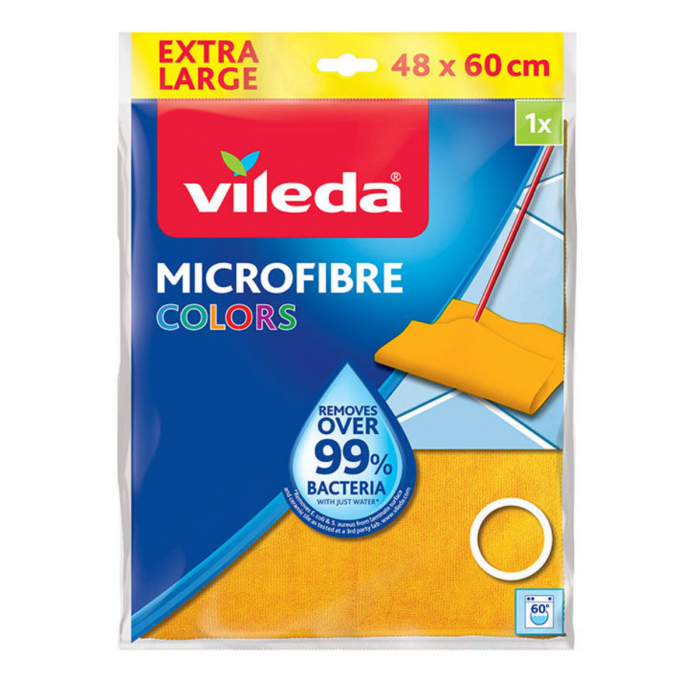 Laveta pentru podea Vileda Microfibre Cloth Colors Extra Large 19650, 48 x 60 cm, portocalie [1]