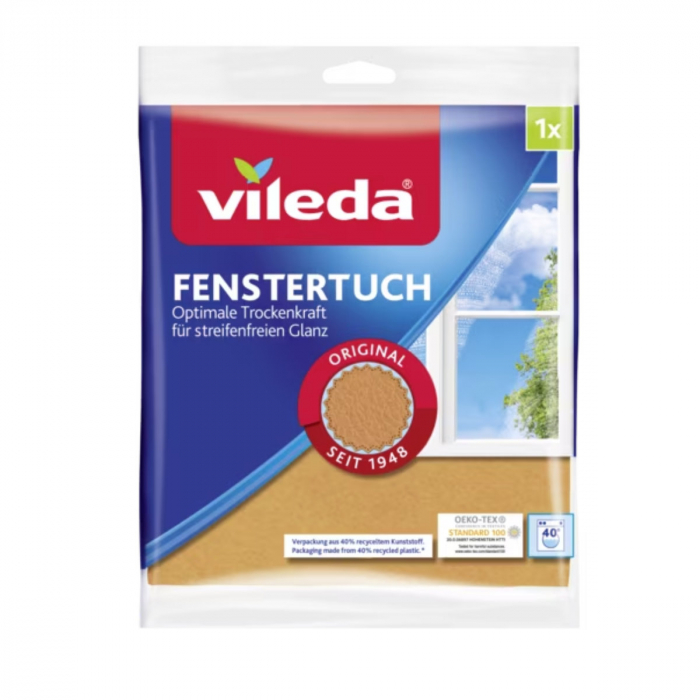 Laveta Vileda 00629-6, 40x36cm, pentru curatare ferestre si sticla [4]