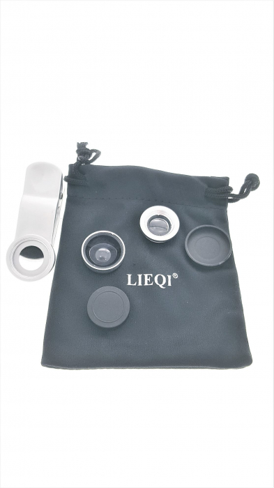 Set lentile LIEQI [LPS03] WIDE ANGLE + MACRO 0.65X2 pentru smartphone - LPS03 [4]