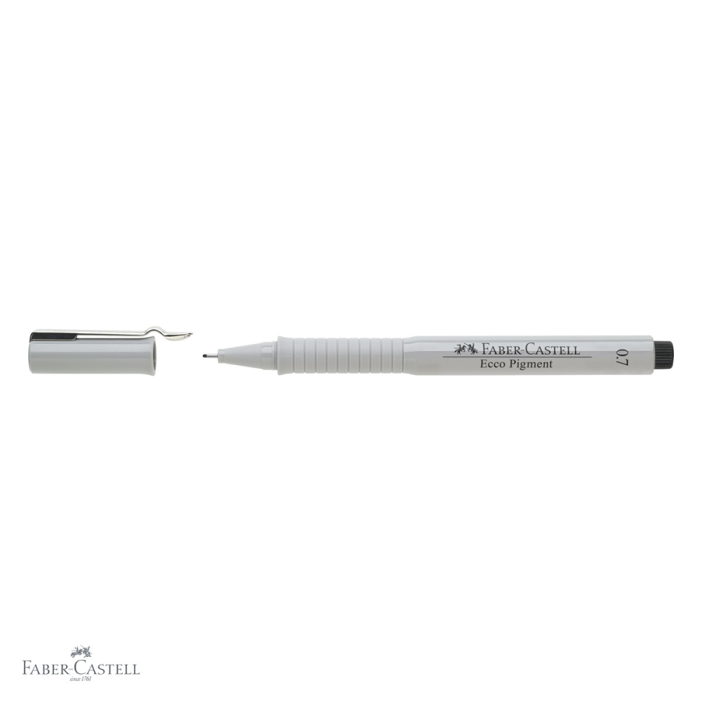 Liner 0.7 mm negru Faber-Castell Ecco Pigment, cerneala pigmentata rezistenta la apa, pentru desen tehnic si schite [4]