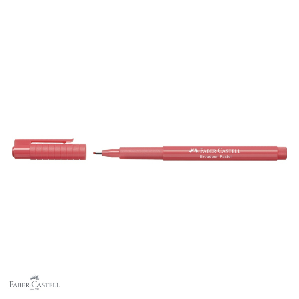 Liner Faber-Castell Broadpen 1544 varf 0.8mm, culoare pastel apricot, pentru scris si desen [4]