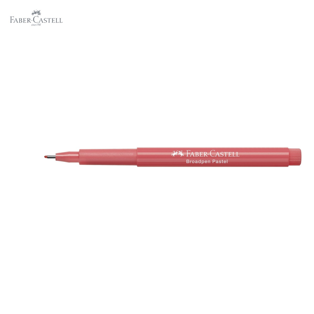Liner Faber-Castell Broadpen 1544 varf 0.8mm, culoare pastel apricot, pentru scris si desen [5]