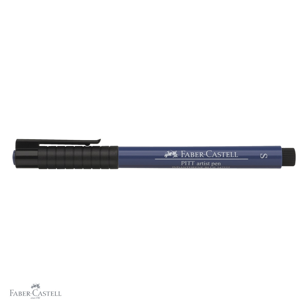 Liner Faber-Castell Pitt Artist Pen, varf S 0.3 mm, cerneala albastra indiana rezistenta la apa, pentru schite si desen artistic [4]