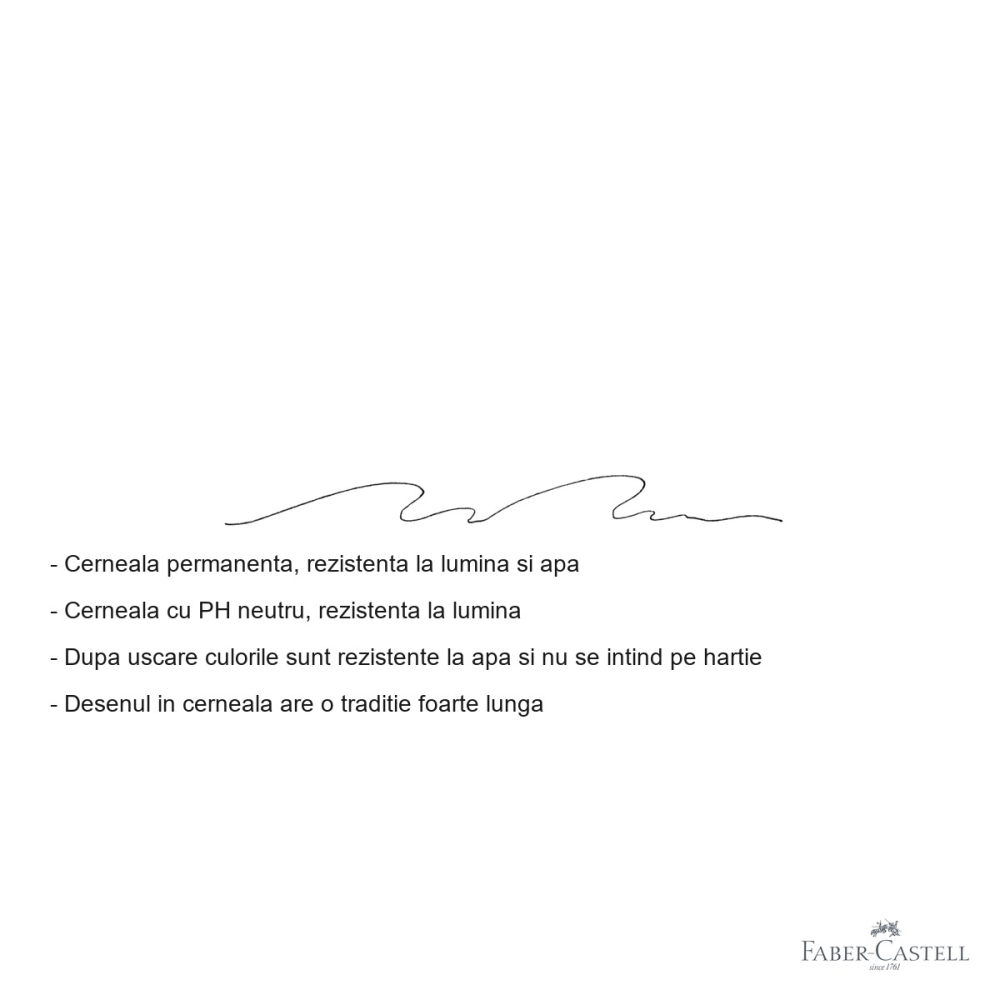 Liner Faber-Castell Pitt Artist Pen, varf XXS 0.05 mm negru, pentru desen tehnic si ilustratie [2]