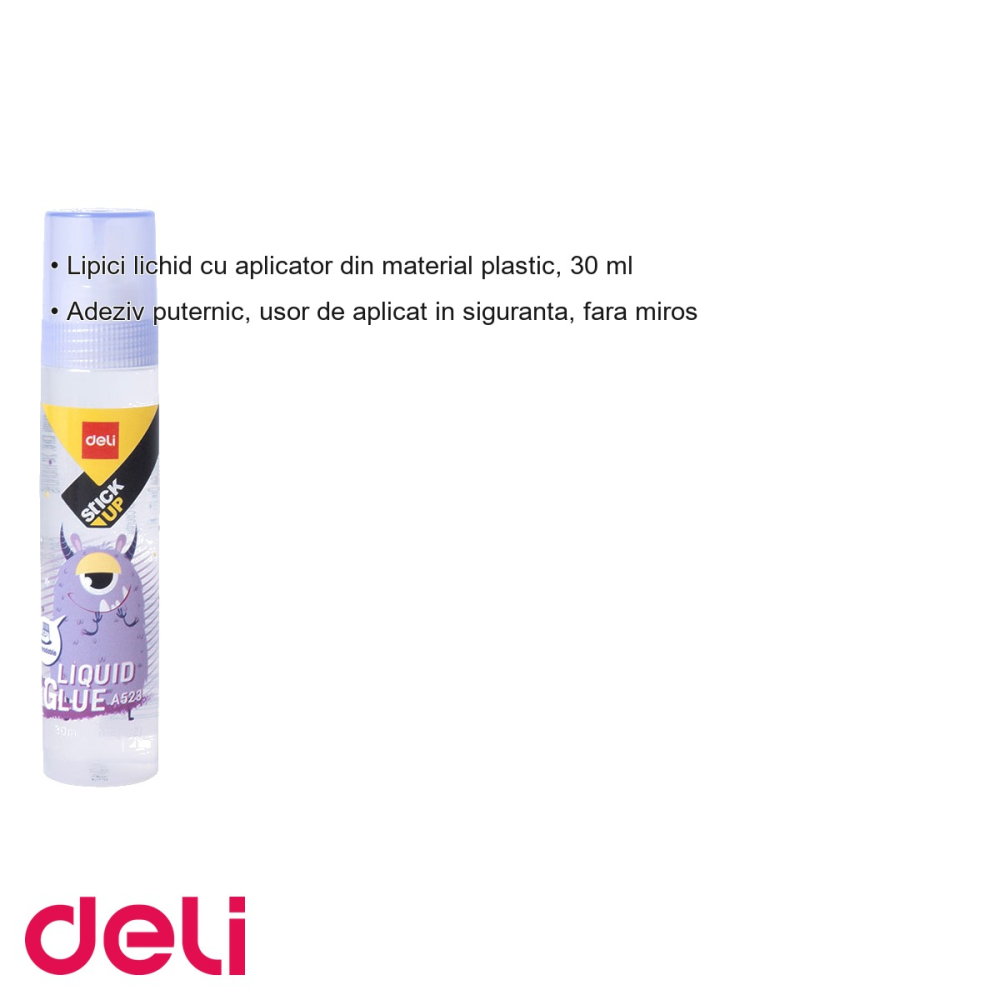 Lipici lichid Deli, 30 ml, aplicator plastic, adeziv puternic fara miros, pentru birou si scoala [3]