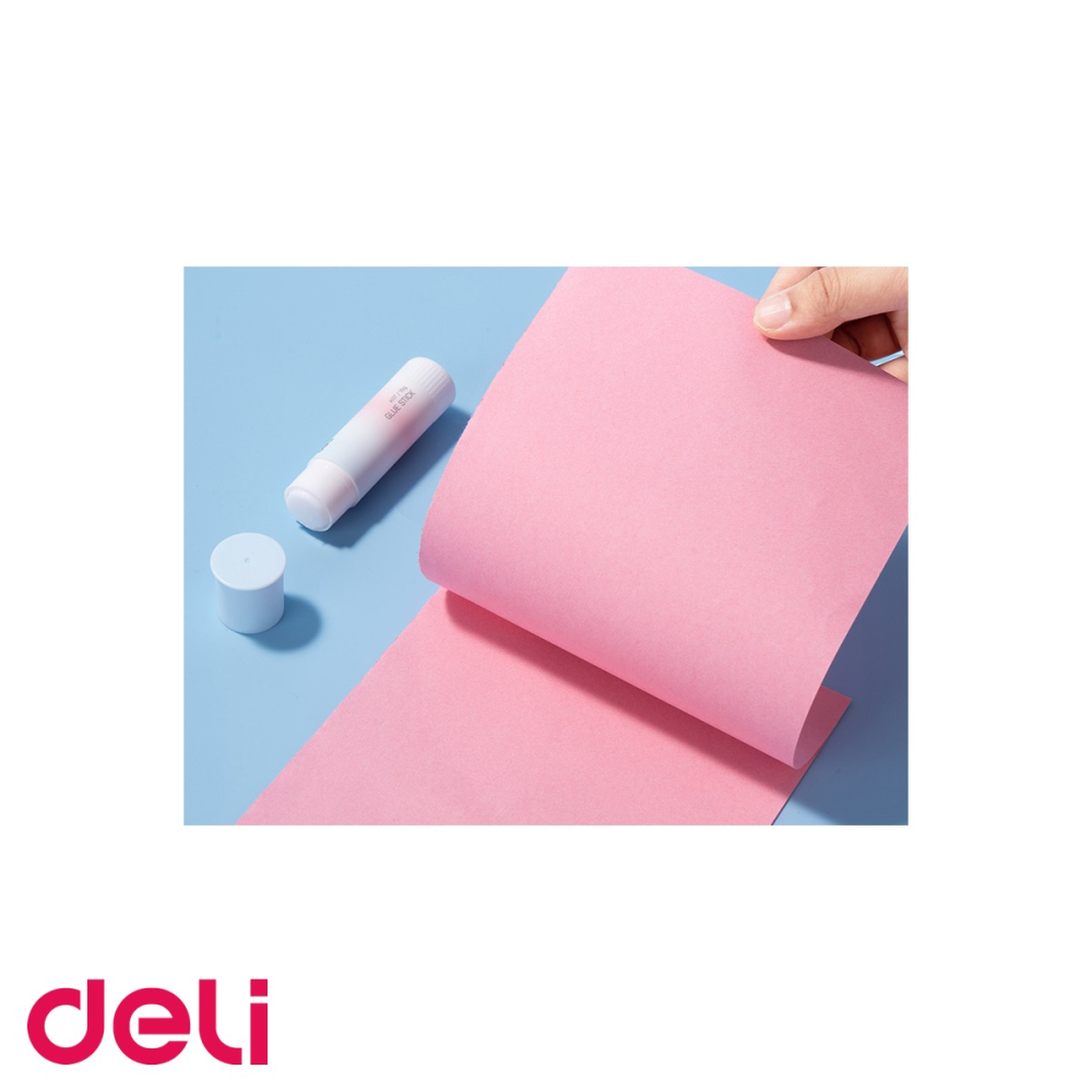 Lipici stick Deli, corp degrade, 15g, adeziv rapid fara acizi, pentru birou si scoala [5]