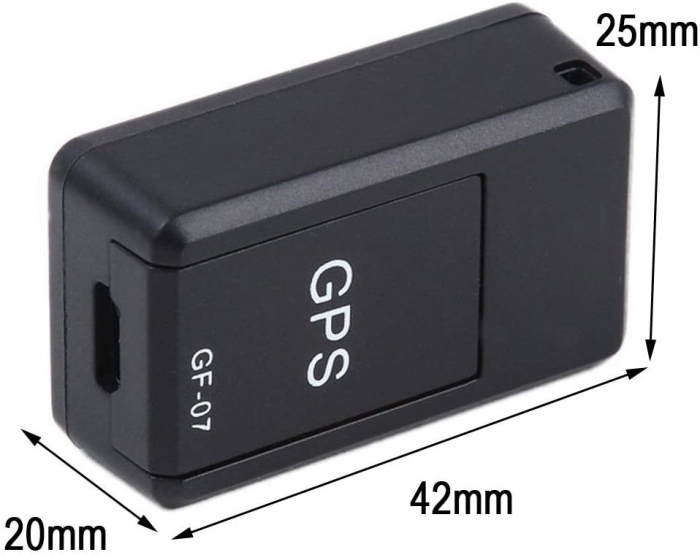 Localizator mini GPS, GF-07, pozitionare in timp real, monitorizare sunet, cu SIM card [11]