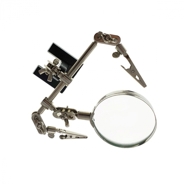 Lupa 60mm, ZD-10D, cu cleme si suport ajustabil de masa [4]