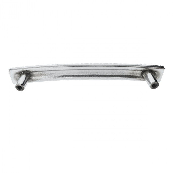 Maner din metal pentru mobilier, lungime 117 mm, cu design, MOB-66359, argintiu [4]