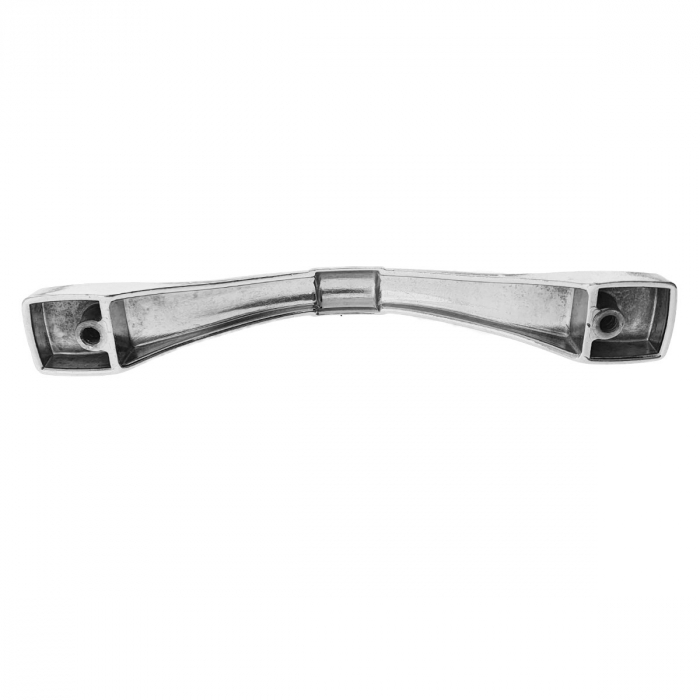 Maner din metal pentru mobilier, lungime 120 mm, cu design, MOB-65287, argintiu [4]