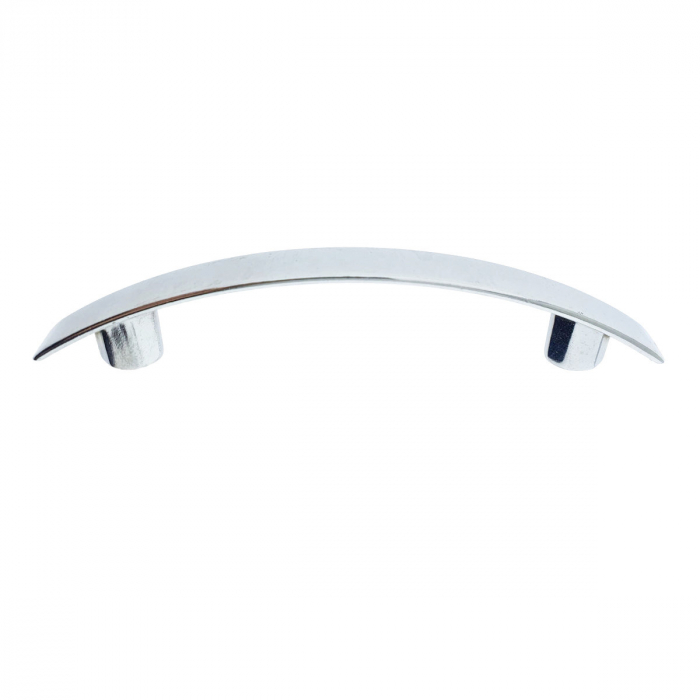 Maner din metal pentru mobilier, lungime 130 mm, MOB-66358, argintiu [2]