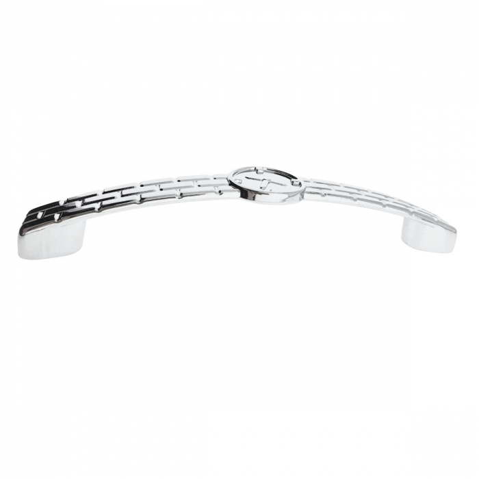 Maner din metal pentru mobilier, lungime 150 mm, cu design ceas, MOB-66990, argintiu [6]