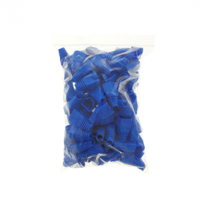 Manson de protectie mufa UTP, albastru, set 100 bucati [7]