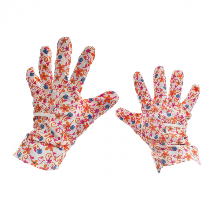 Manusi de protectie din panza, cu prindere antiderapanta, marime universala, multicolore [2]