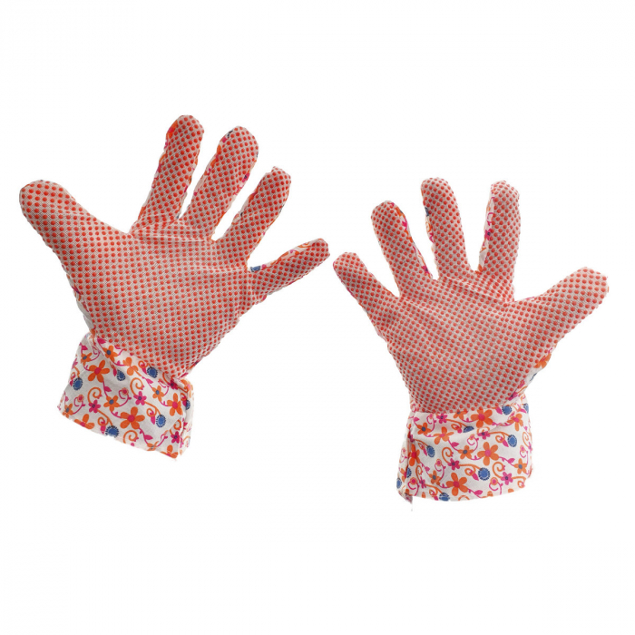 Manusi de protectie din panza, cu prindere antiderapanta, marime universala, multicolore [3]