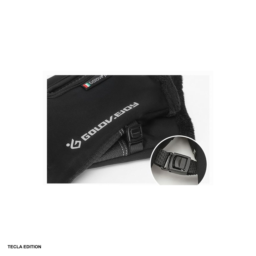 Manusi sport de iarna, izolate, compatibile cu ecranul tactil, marimea L, antiderapante cu sistem Easy Click, negre [5]
